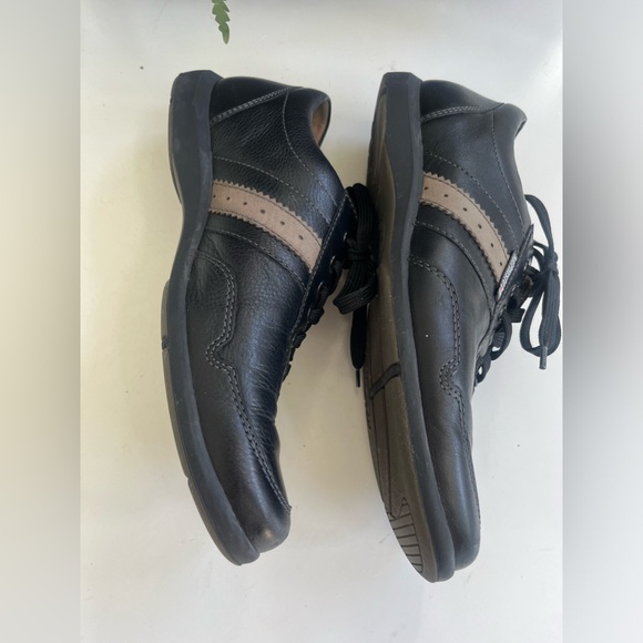 Mephisto Air Jet Black Pebbled Leather Mens 8.5 /07 1433 Walking Shoes EUC - Picture 9 of 16